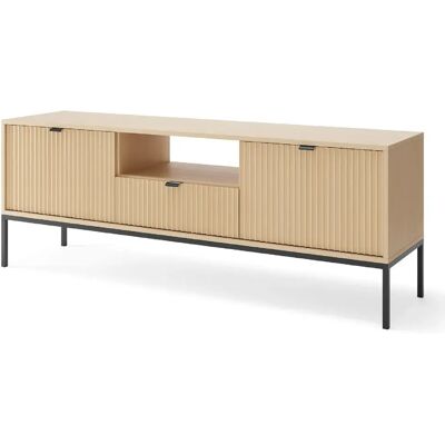 SELSEY - Meuble TV VELLORE - 154 cm - Aspect chêne Vicenza - Publicité SELSEY - Meuble TV VELLORE - 154 cm - Aspect chêne Vicenza - Publicité