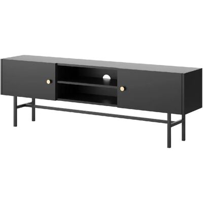 SELSEY - Meuble TV DIVENOS - 155 cm - noir - Publicité SELSEY - Meuble TV DIVENOS - 155 cm - noir - Publicité