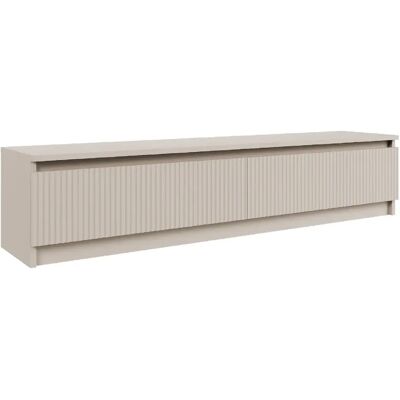 SELSEY - Meuble TV SANDIA - 154 cm - gris cachemire - Publicité SELSEY - Meuble TV SANDIA - 154 cm - gris cachemire - Publicité