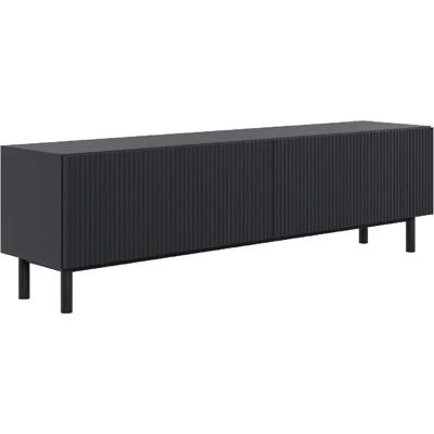 SELSEY - Meuble TV VELDIO II - 140 cm - Noir - Publicité SELSEY - Meuble TV VELDIO II - 140 cm - Noir - Publicité