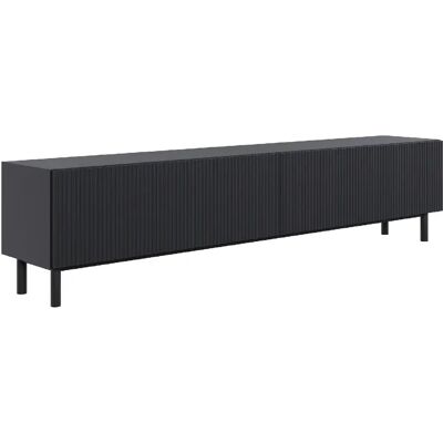 SELSEY - Meuble TV VELDIO II - 175 cm - Noir - Publicité SELSEY - Meuble TV VELDIO II - 175 cm - Noir - Publicité