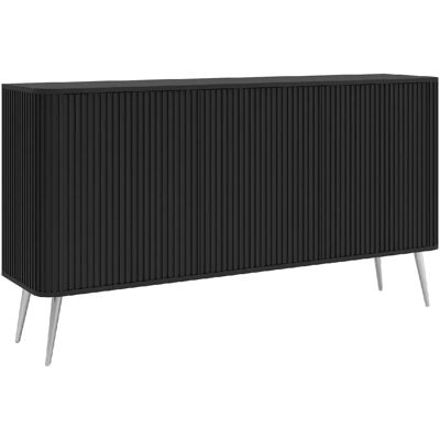 SELSEY - Commode OVARLO - 163,2 cm - Noir - Publicité SELSEY - Commode OVARLO - 163,2 cm - Noir - Publicité