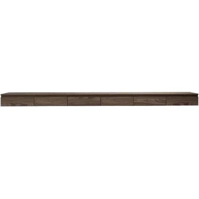 SELSEY - Meuble TV BEMMI SLIM - 300 cm - aspect bois noyer Wisconsin - Publicité SELSEY - Meuble TV BEMMI SLIM - 300 cm - aspect bois noyer Wisconsin - Publicité