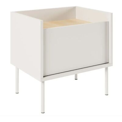 SELSEY - Table de chevet 1 portes TOVI - 48,2 cm - Blanc - Publicité SELSEY - Table de chevet 1 portes TOVI - 48,2 cm - Blanc - Publicité