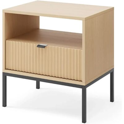 SELSEY - Table de chevet VELLORE - 54 cm - Aspect chêne - Publicité SELSEY - Table de chevet VELLORE - 54 cm - Aspect chêne - Publicité