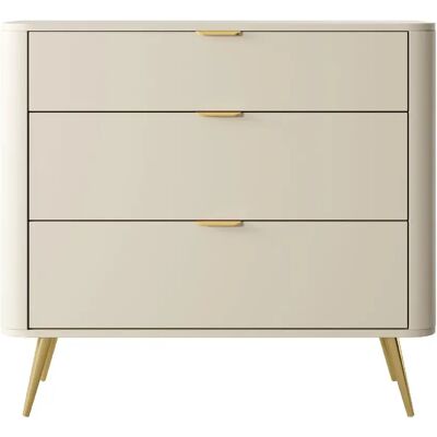 SELSEY - Commode OVAL - 92,4 cm - Beige - Publicité SELSEY - Commode OVAL - 92,4 cm - Beige - Publicité