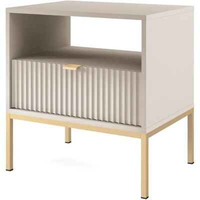 SELSEY - Table de chevet VELLORE - 54 cm - Grege - Publicité SELSEY - Table de chevet VELLORE - 54 cm - Grege - Publicité
