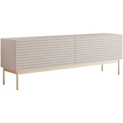 SELSEY - Meuble TV LINEARIS - 175 cm - gris cachemire - Publicité SELSEY - Meuble TV LINEARIS - 175 cm - gris cachemire - Publicité
