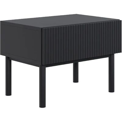SELSEY - Table de chevet VELDIO II - 50 cm - Noir - Publicité SELSEY - Table de chevet VELDIO II - 50 cm - Noir - Publicité