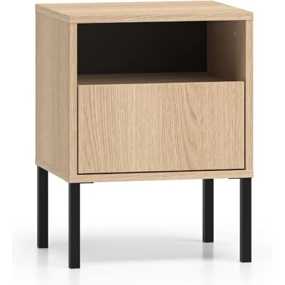 SELSEY - Table de chevet BARNEE - 40 cm - Aspect chêne - Publicité SELSEY - Table de chevet BARNEE - 40 cm - Aspect chêne - Publicité