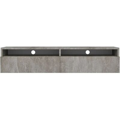 SELSEY - Meuble TV REDNAW - 140 cm - aspect béton avec LED - Publicité SELSEY - Meuble TV REDNAW - 140 cm - aspect béton avec LED - Publicité