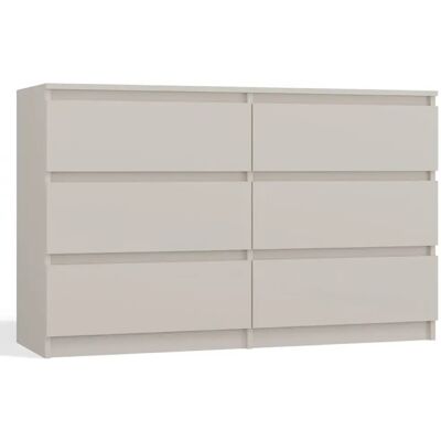 SELSEY - Commode MALWA - 120 cm - grège - Publicité SELSEY - Commode MALWA - 120 cm - grège - Publicité