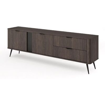 SELSEY - Meuble TV VERIS – 2 titoirs – 195 cm – chêne Dunin - Publicité SELSEY - Meuble TV VERIS – 2 titoirs – 195 cm – chêne Dunin - Publicité