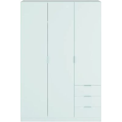 Pegane - Armoire 3P3T Blanc Mélamine - Blanc - 180 x 121 x 52 cm - Armoire - Publicité Pegane - Armoire 3P3T Blanc Mélamine - Blanc - 180 x 121 x 52 cm - Armoire - Publicité