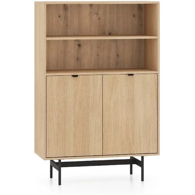 Selsey Heggers - Étagère avec 2 portes et 2 niches - 92 cm - chêne mavelie - Publicité Selsey Heggers - Étagère avec 2 portes et 2 niches - 92 cm - chêne mavelie - Publicité