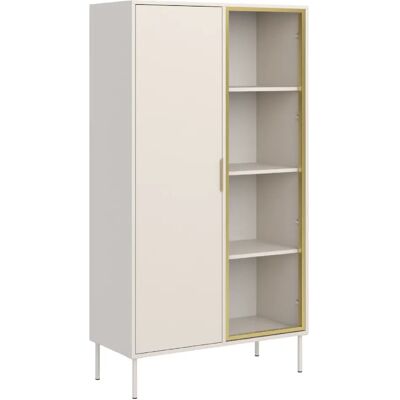 SELSEY - Vitrine 2 portes avec façade en verre VENA – 90 cm – Cachemire - Publicité SELSEY - Vitrine 2 portes avec façade en verre VENA – 90 cm – Cachemire - Publicité