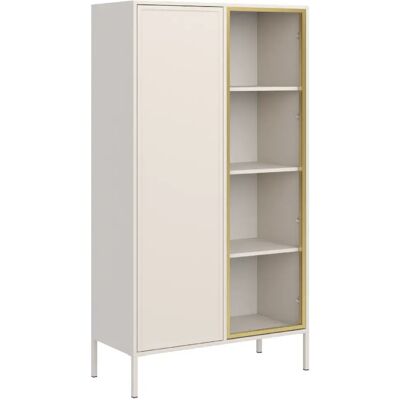 SELSEY - Vitrine 2 portes avec façade en verre VELVETO – 90 cm – Cachemire - Publicité SELSEY - Vitrine 2 portes avec façade en verre VELVETO – 90 cm – Cachemire - Publicité