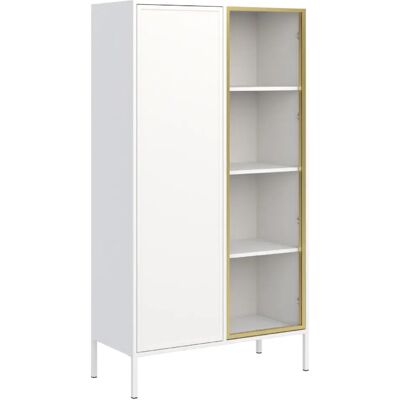 SELSEY - Vitrine 2 portes avec façade en verre VELVETO – 90 cm – Blanc - Publicité SELSEY - Vitrine 2 portes avec façade en verre VELVETO – 90 cm – Blanc - Publicité