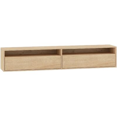 SELSEY - Meuble TV Heggers – 180 cm – Chêne Mavelie à Niches - Publicité SELSEY - Meuble TV Heggers – 180 cm – Chêne Mavelie à Niches - Publicité