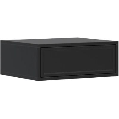 Selsey - Table de chevet suspendue avec tiroi VELVETO – 50 cm – noir - Publicité Selsey - Table de chevet suspendue avec tiroi VELVETO – 50 cm – noir - Publicité