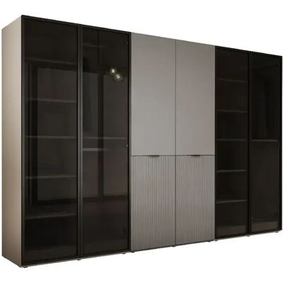 3XELIVING Armoire : Antisol Glass / Beige Sable / Gris Platine, 300 x 200 x 51 cm - Publicité 3XELIVING Armoire : Antisol Glass / Beige Sable / Gris Platine, 300 x 200 x 51 cm - Publicité
