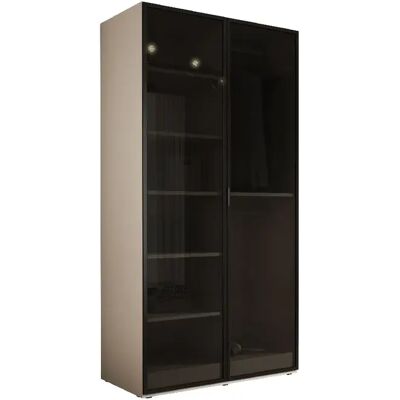 3XELIVING Armoire : Beige Sable / Verre Antisol, 100 x 200 x 51 cm - Publicité 3XELIVING Armoire : Beige Sable / Verre Antisol, 100 x 200 x 51 cm - Publicité