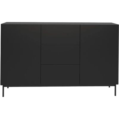 SELSEY - Buffet Olio – 160 cm – Noir - Publicité SELSEY - Buffet Olio – 160 cm – Noir - Publicité