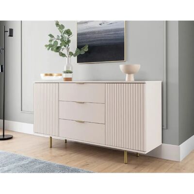 Bestmobilier Buffet Monica - Beige - Publicité Bestmobilier Buffet Monica - Beige - Publicité