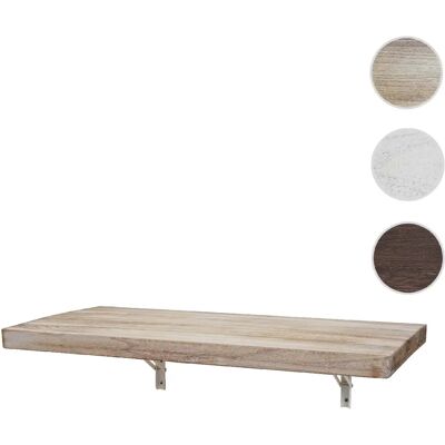 Mendler Table murale bois massif - Naturel - Publicité Mendler Table murale bois massif - Naturel - Publicité