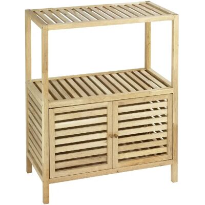 Wenko Etagère de salle de bain en bois Norway - L. 67,5 x H. 86 cm - Marron noix - Publicité Wenko Etagère de salle de bain en bois Norway - L. 67,5 x H. 86 cm - Marron noix - Publicité