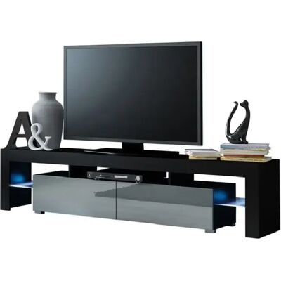 Tendance DUSINE Meuble TV SPIDER BIG Noir Mat avec LED - Publicité Tendance DUSINE Meuble TV SPIDER BIG Noir Mat avec LED - Publicité