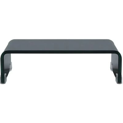 Support en Verre Noir MOBIKASA pour TV/Moniteur 40x25x11 cm - Publicité Support en Verre Noir MOBIKASA pour TV/Moniteur 40x25x11 cm - Publicité