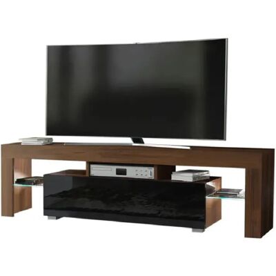 Tendance DUSINE Meuble TV SPIDER - Noyer MAT - Publicité Tendance DUSINE Meuble TV SPIDER - Noyer MAT - Publicité