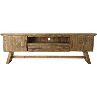 pegane Meuble TV Recyclé - Bois Naturel - 180 cm - Publicité pegane Meuble TV Recyclé - Bois Naturel - 180 cm - Publicité
