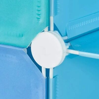 HELLOSHOP26 - Modulaire - Bleu - Enfants - Etagère de rangement - Publicité HELLOSHOP26 - Modulaire - Bleu - Enfants - Etagère de rangement - Publicité