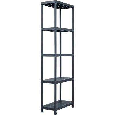 Helloshop26 Étagères de rangement 5 pcs - Noir - Publicité Helloshop26 Étagères de rangement 5 pcs - Noir - Publicité