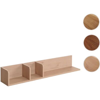 Étagère murale Mendler Hwc-m48 - Bois de mangue, 3 compartiments, Beige - Publicité Étagère murale Mendler Hwc-m48 - Bois de mangue, 3 compartiments, Beige - Publicité