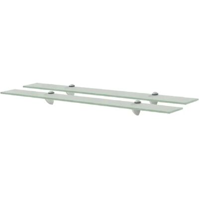 vidaXL Étagères flottantes 2 pcs Verre 80x20 cm - Floating Shelves - Publicité vidaXL Étagères flottantes 2 pcs Verre 80x20 cm - Floating Shelves - Publicité