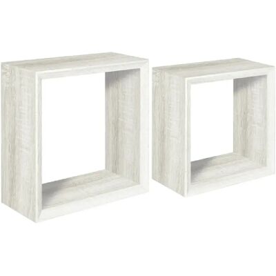 Étagères Murales Ginevra - Set Moderne de Cubes - Publicité Étagères Murales Ginevra - Set Moderne de Cubes - Publicité