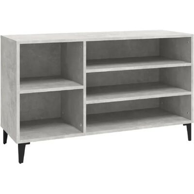 vidaXL Armoire à chaussures Gris béton 102x36x60 cm - Publicité vidaXL Armoire à chaussures Gris béton 102x36x60 cm - Publicité