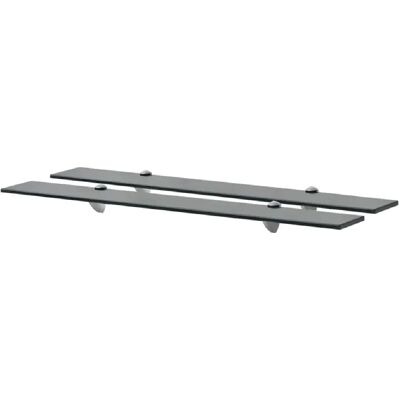 vidaXL Étagères Flottantes 2 pièces Verre 80x20 cm - Shelf Murale - Publicité vidaXL Étagères Flottantes 2 pièces Verre 80x20 cm - Shelf Murale - Publicité