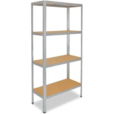 SHELFPLAZA HOME 155x80x23 cm - galvanisé - 4 étagères - Publicité SHELFPLAZA HOME 155x80x23 cm - galvanisé - 4 étagères - Publicité