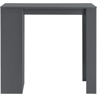 HELLOSHOP26 Table de Bar Compacte - 3 Étagères, 110cm, Gris Foncé - Publicité HELLOSHOP26 Table de Bar Compacte - 3 Étagères, 110cm, Gris Foncé - Publicité