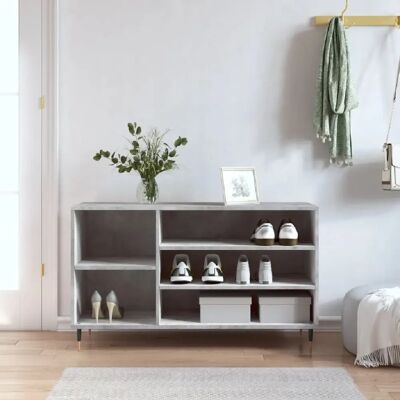 VIDAXL Armoire à chaussures - Gris Béton - Publicité VIDAXL Armoire à chaussures - Gris Béton - Publicité