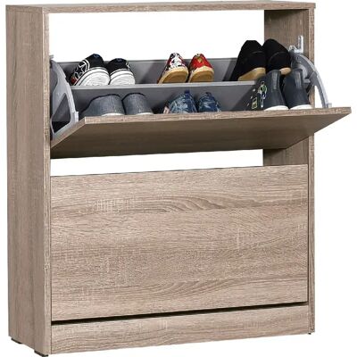 Pegane Commode à chaussures - Chêne cambrian - Publicité Pegane Commode à chaussures - Chêne cambrian - Publicité