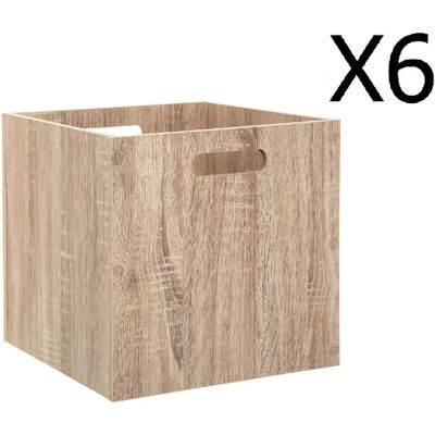 Pegane Boîtes de rangement en bois - Naturel - Publicité Pegane Boîtes de rangement en bois - Naturel - Publicité