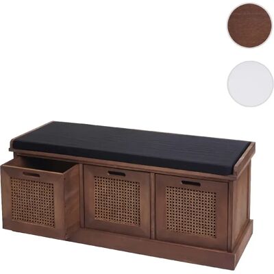 Banquette intérieure Mendler avec 3 boîtes amovibles - Marron - Publicité Banquette intérieure Mendler avec 3 boîtes amovibles - Marron - Publicité