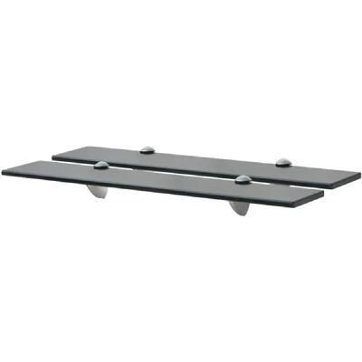 vidaXL Étagères Flottantes 2 pièces Verre 60x20 cm - Floating Shelves - Publicité vidaXL Étagères Flottantes 2 pièces Verre 60x20 cm - Floating Shelves - Publicité