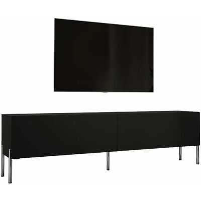 Marque 3XE LIVING Modèle 170 cm Noir Mat / Noir Brillant Meuble TV - Meuble TV - Publicité Marque 3XE LIVING Modèle 170 cm Noir Mat / Noir Brillant Meuble TV - Meuble TV - Publicité
