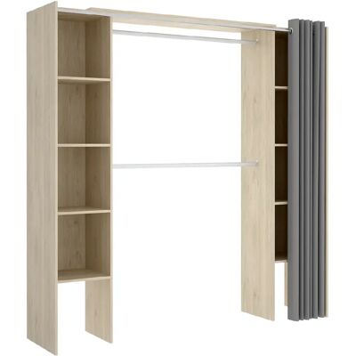Pegane Armoire dressing - Chêne - Publicité Pegane Armoire dressing - Chêne - Publicité